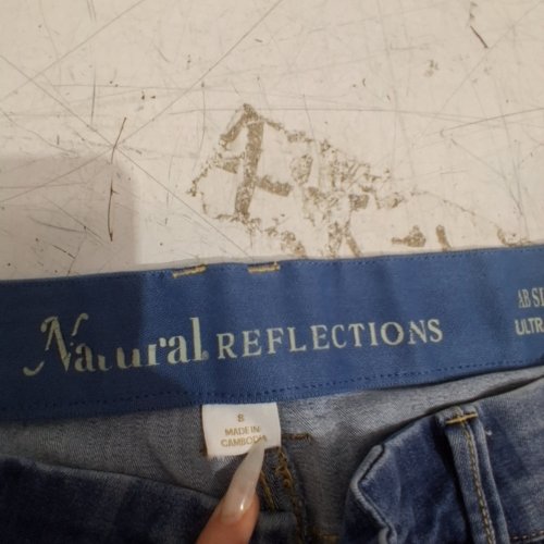 WOMEN'S NATURAL REFLECTIONS CAMPSIDE SKIMMER CAPPRIE ULTRA STRETCH PANTS - SIZE 8 - DARK WASH (STYLE : 101430287) image 5