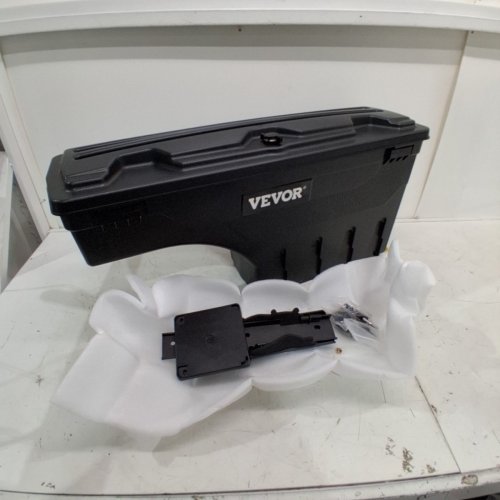 TRUCK BED STORAGE BOX WITH SWINGING HINGE LOCK WITH KEY - FOR FORD F150 2015 TO 2021 MODELS RIGHT SIDE - BLACK (MODEL: ZP20220406S02) image 2