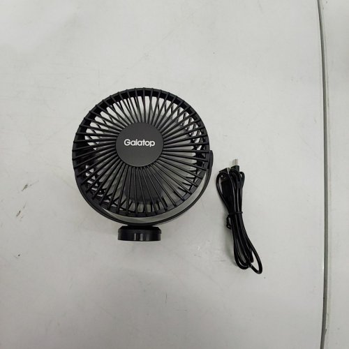 GAIATOP MINI PORTABLE STROLLER FAN, BATTERY OPERATED DETACHABLE 3 SPEED - 8" X 4" X 2" - BLACK (MODEL: SF40) image 3