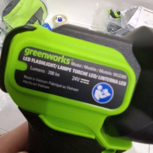 GREENWORKS CORDLESS LED HANDHELD WORK LIGHT *TOOL ONLY*- GREEN AND BLACK (MODEL: PA7219K) image 3