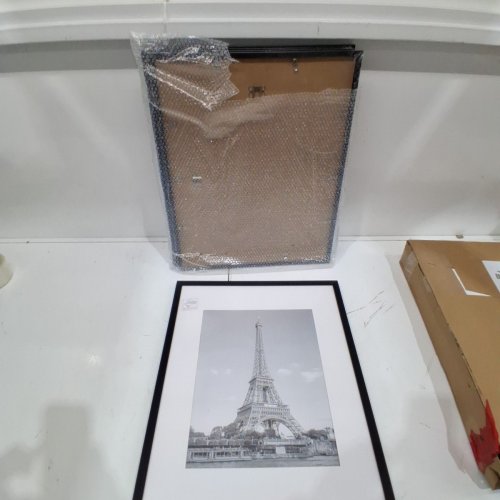 5PK UPSIMPLES MATTED PICTURE FRAME - 16" X 20" WITHOUT MAT / 11" X 14" WITH MAT - BLACK (MODEL: CH-UP12082) image 2