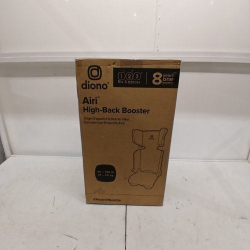 DIONO AIRI HIGH BACK BOOSTER CAR SEAT - 40LBS TO 120LBS - BLUE (MODEL: 55002-NA-01) image 5