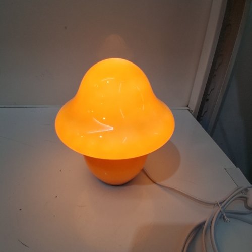 VINTAGE MUSHROOM LAMP - 7" - ORANGE (MODEL: OML-S) image 2