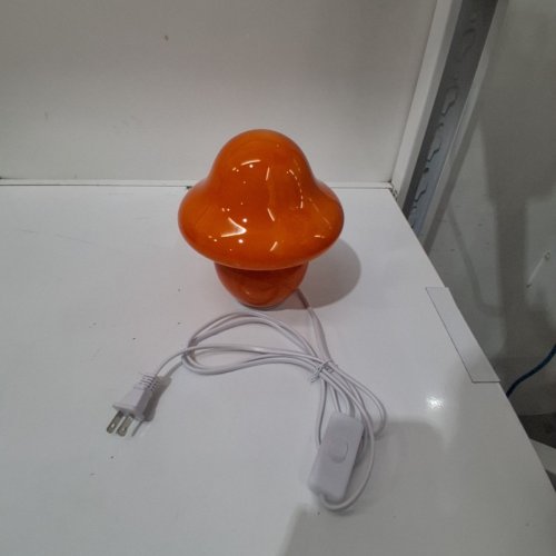 VINTAGE MUSHROOM LAMP - 7" - ORANGE (MODEL: OML-S) image 3