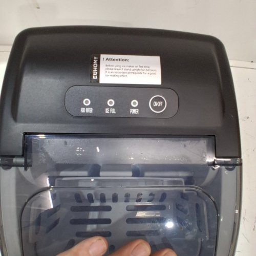 EUHOMY COUNTERTOP ICE MAKER - MAKES 26LBS/DAY - STAINLESS STEEL (MODEL: IM-06S) image 4