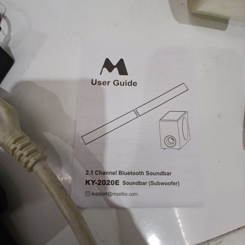 2-IN-1 MZEIBO BLUETOOTH SOUNDBAR WITH SUBWOOFER - DUAL OR SINGLE SOUND BAR - BLACK (MODEL: KY-2020E) image 2
