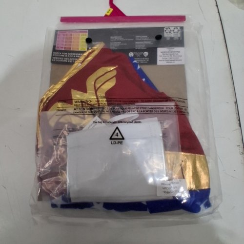 4PC RUBIES WONDER WOMAN COSTUME - LARGE (10/12) - RED BLUE GOLD (STYLE: WONDER WOMAN) image 2