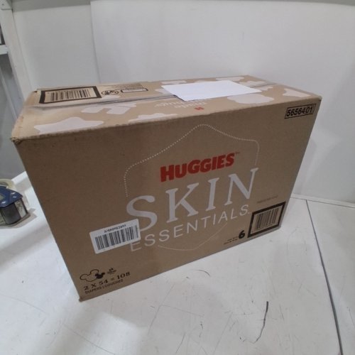 108PK HUGGIES SKIN ESSENTIALS BABY DIAPERS - SIZE 6 image 2