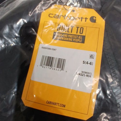 WOMEN'S CARHARTT ROCKFORD WATER REPELLENT COAT - SMALL (4-6) - BLACK (STYLE: 104221-N04) image 2
