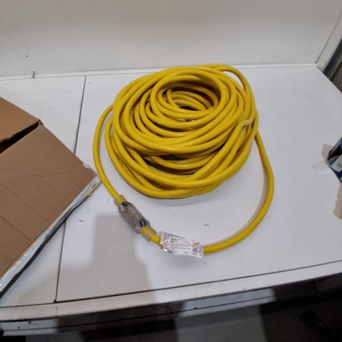 OUTDOOR EXTENSION CORD - APPROX. 50FT- YELLOW image 3