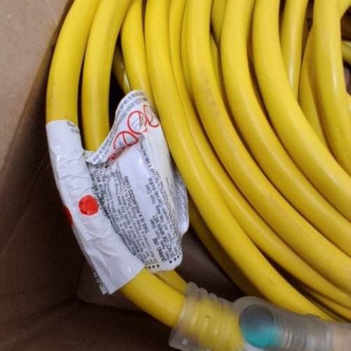 OUTDOOR EXTENSION CORD - APPROX. 50FT- YELLOW image 4