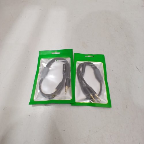 2 KOOPAO 3.5 MM HEADPHONE MICROPHONE AUDIO AUX SPLITTER CABLE- GREY image 2