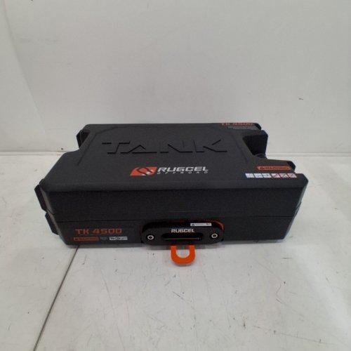 RUGCEL OFFROAD PORTABLE ELECTRIC UTILITY WINCH - 4500LBS - 12V - BLACK AND ORANGE (MODEL: ‎TANK4500LB FT) image 2