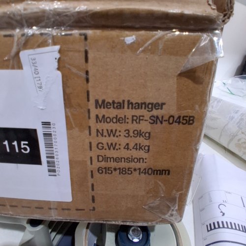 HEAVY DUTY STEEL GUN RACK WALL MOUNT - HOLD UP TO 5 RIFLES OR SHOTGUNS - 22" X 21" - BLACK (MODEL: RF-SN-045B) image 2