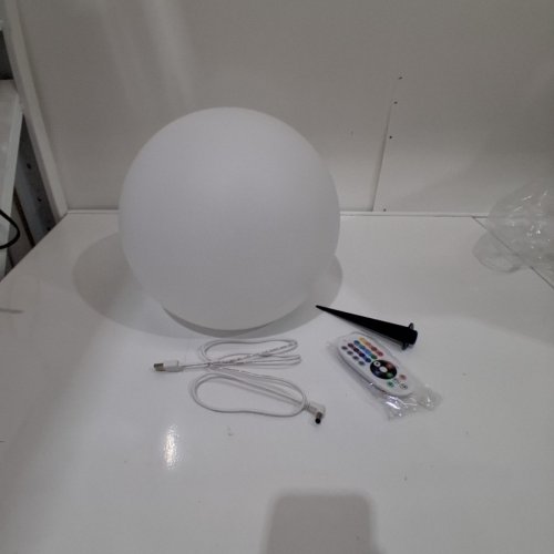 GTX BRANDS SOLAR LED SPHERE - 16 LED COLOURS - 11"- WHITE (MODEL: 2009524 ) image 3