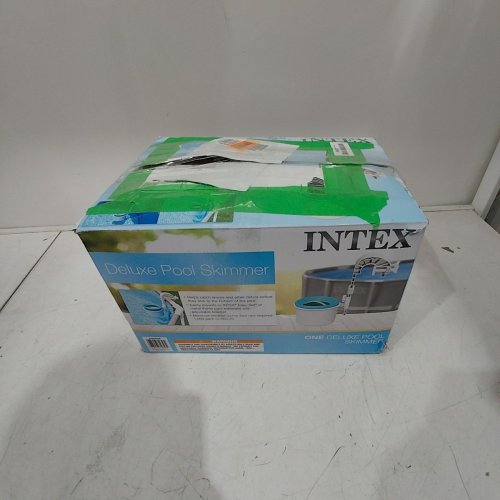 INTEX KRYSTAL CLEAR POOL BASICS ABOVE-GROUND POOL DELUXE WALL-MOUNTED AUTOMATIC SWIMMING POOL SURFACE SKIMMER - BLUE/WHITE (MODEL: 28000E) image 5