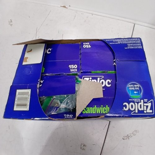4PK ZIPLOC EASY-OPEN SEAL TOP SANDWICH BAGS - 150 PER BOX (600 TOTAL) - (MODEL: 1678750) image 3