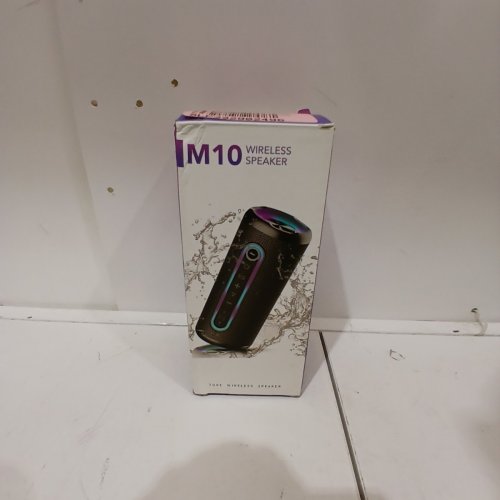 CASCHO PORTABLE BLUETOOTH SPEAKER IPX7 WATERPROOF WIRELESS SPEAKER - BLACK/RGB (MODEL: M10) image 3
