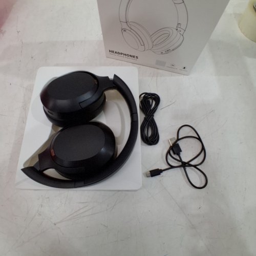 IKT WIRELESS OVER THE EAR ACTIVE NOISE CANCELING HEADPHONES - BLACK (MODEL: LE824ANC) image 2