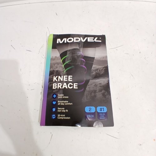 2PK MODVEL COMPRESSION KNEE BRACE SLEEVES - SMALL - BLACK (MODEL: MV-110-S-BLACK) image 4