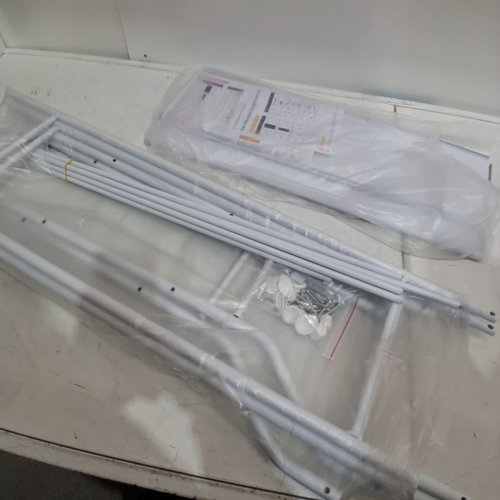 UDEAR 2 TIER OVER THE TOILET BATHROOM SPACE SAVER SHELF - WHITE image 3