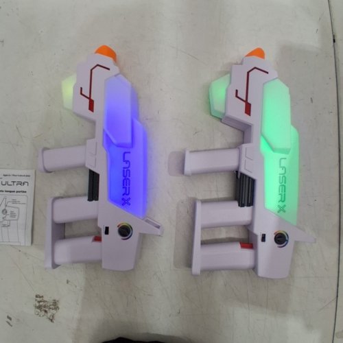 2PK LASER X ULTRA REVOLUTIONTWO PLAYER LONG RANGE LASER TAG BLASTER SET - WHITE/ORANGE (MODEL: 87554) image 3