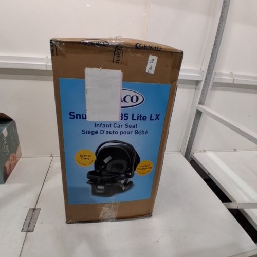 GRACO SNUGRIDE 35 LITE LX INFANT CAR SEAT - 4-35LBS CAPACITY - GOTHAM FASHION BLACK/GREY (MODEL: 2143034) image 5