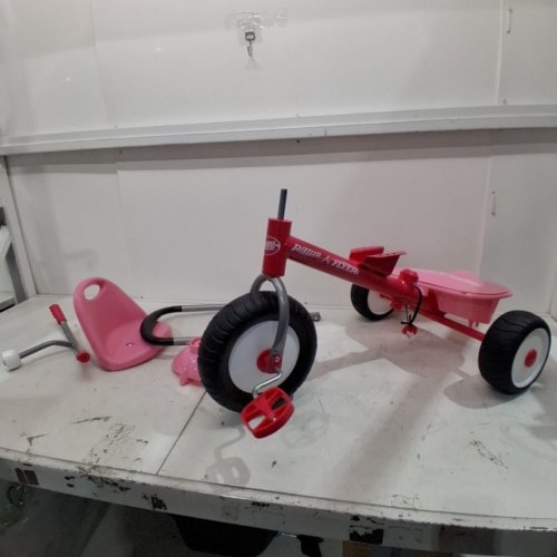 RADIO FLYER PINK RIDER TRIKE (TRICYCLE)- pink/red image 2
