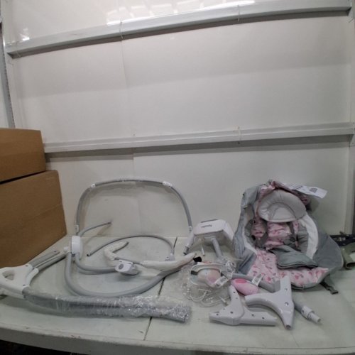 INGENUITY SIMPLECOMFORT CRADLING SWING - PLUG-IN SWING WITH SOOTHING VIBRATIONS - CASSIDY COLOR (MODEL: 11624) image 2