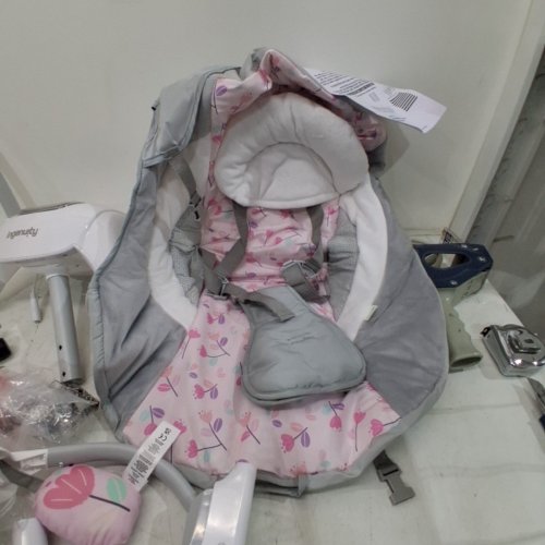 INGENUITY SIMPLECOMFORT CRADLING SWING - PLUG-IN SWING WITH SOOTHING VIBRATIONS - CASSIDY COLOR (MODEL: 11624) image 3