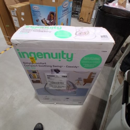 INGENUITY SIMPLECOMFORT CRADLING SWING - PLUG-IN SWING WITH SOOTHING VIBRATIONS - CASSIDY COLOR (MODEL: 11624) image 4