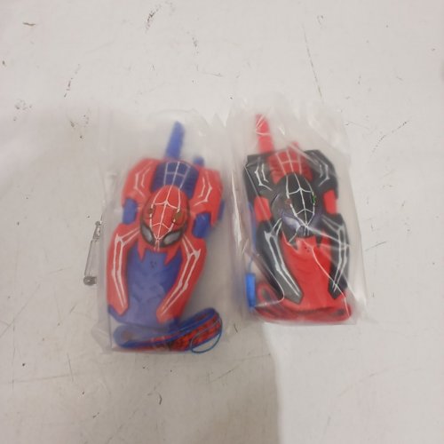 2PK CHILDREN'S SPIDER MAN WALKIE TALKIES - RED AND BLUE (MODEL: LY-040) image 3