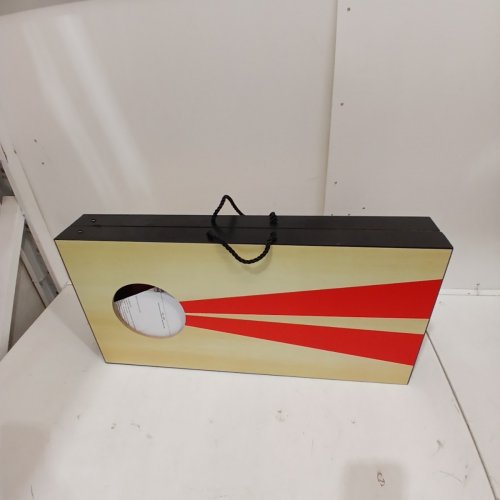 GOSPORTS PORTABLE SIZE CORNHOLE GAME SET WITH 6 BEAN BAG - 2FT X 1FT - WOOD/BLUE/RED (MODEL : CH-03-MDF-WOOD) image 2