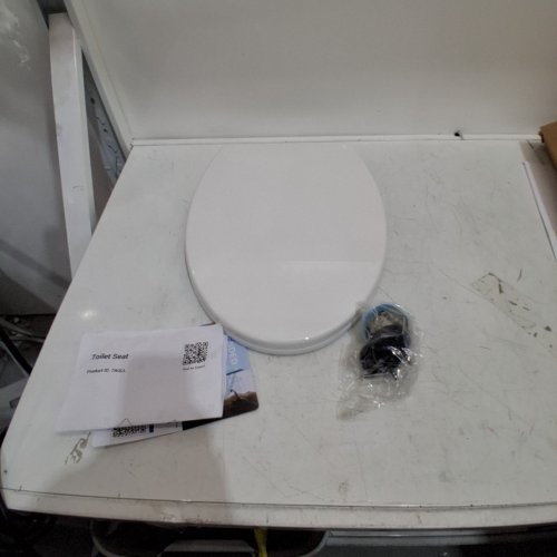 GARVEE SOFT CLOSE HINGE NON-SLIP ELONGATED TOILET SEAT - 18.2" - WHITE (MODEL: PH0-16EXDA3Y) image 2