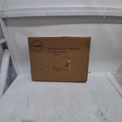 GARVEE SOFT CLOSE HINGE NON-SLIP ELONGATED TOILET SEAT - 18.2" - WHITE (MODEL: PH0-16EXDA3Y) image 5