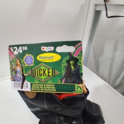 GIRL'S DISGUISE WICKED COSTUME ELPHABA'S BOOTS - OSFM - BLACK image 3