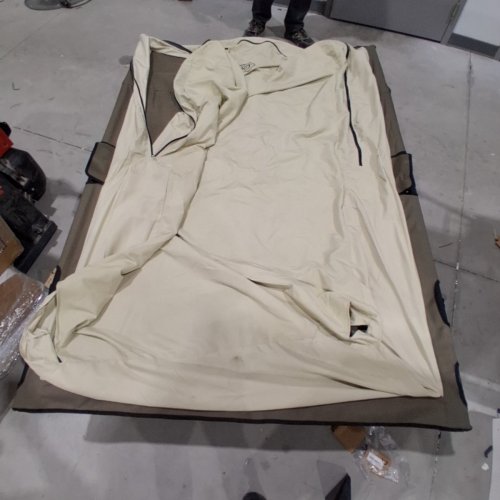 COLEMAN AIRBED COT WITH 2 SIDE FABRIC CUP HOLDERS - QUEEN - BEIGE (MODEL: ‎2000020270) image 2