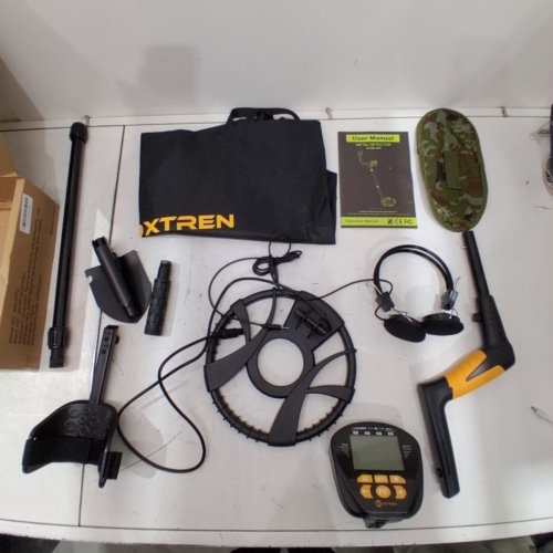 BOXTRENHIGH ACCURACY METAL DETECTOR WITH LCD SCREEN - BLACK / YELLOW (MODEL: MD-4073) image 4