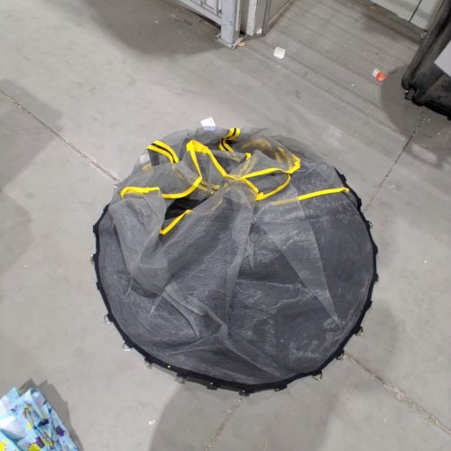 MINI INDOOR PRINTED TRAMPOLINE WITH ENCLOSURE NETTING - 55" - BLUE ANIMALS (MODEL: MSG-1013L) image 6
