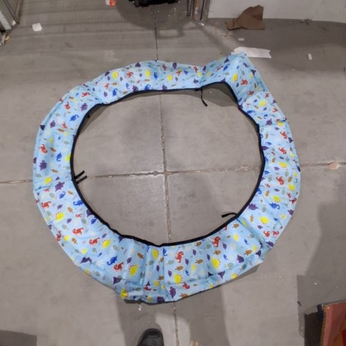MINI INDOOR PRINTED TRAMPOLINE WITH ENCLOSURE NETTING - 55" - BLUE ANIMALS (MODEL: MSG-1013L) image 7