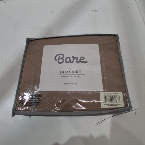 BARE HOME PREMIUM BED SKIRT - FULL/DOUBLE (54" X 75") - BROWN image 3