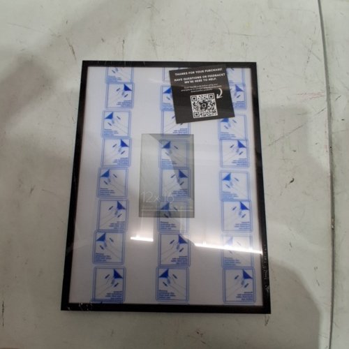 AMERICAN FLAT PICTURE FRAME - 12" X 16" - BLACK image 3