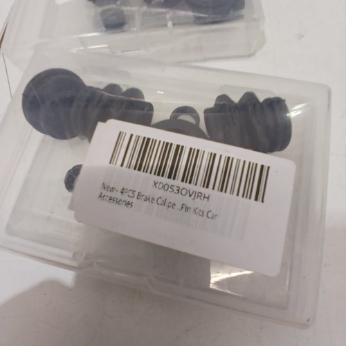 2 (4PC) VKQTS BRAKE CALIPER PINS BUSHING RUBBER KIT, COMPATIBLE WITH TOYOTA CADILLAC KEEP LEXUS - BLACK image 2