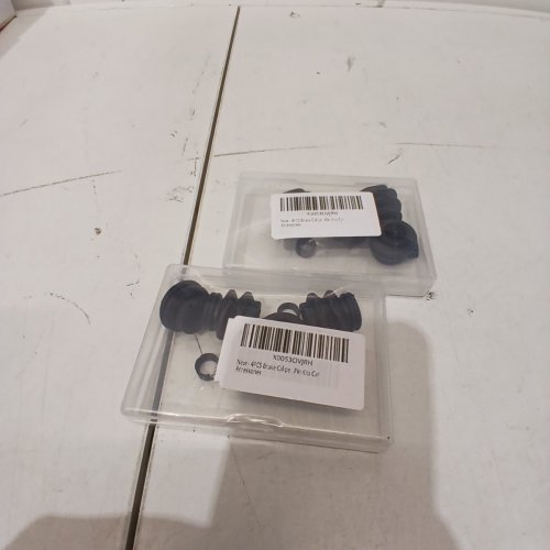 2 (4PC) VKQTS BRAKE CALIPER PINS BUSHING RUBBER KIT, COMPATIBLE WITH TOYOTA CADILLAC KEEP LEXUS - BLACK image 3