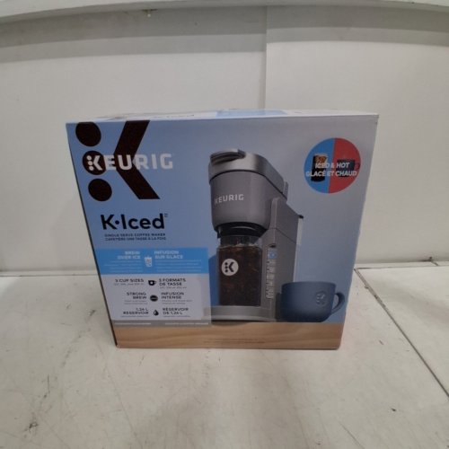 KEURIG K-ICED HOT & COLD SINGLE SERVE COFFEE MAKER - ICE GREY image 6