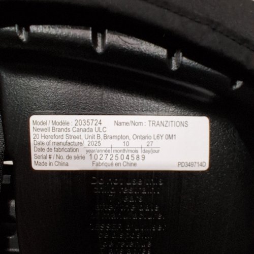 GRACO TRANZITIONS 3-IN-1 HARNESS BOOSTER SEAT - 22-100LBS - PROOF BLACK (MODEL: 2035724) image 2