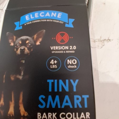 ELECANE PRO V2 ADVANCED SERIES NO SHOCK DOG BARKING COLLAR - FITS DOGS 8LBS-40LBS - PNK BLACK (MODEL: OB10 PRO) image 3