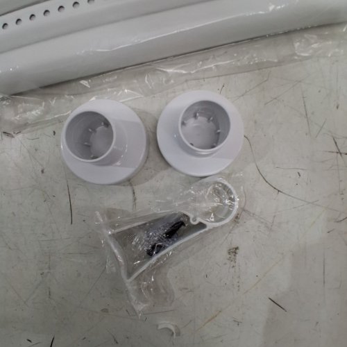 MEXUA ADJUSTABLE TENSION CURTAIN SHOWER ROD - 39"-165" - WHITE image 3
