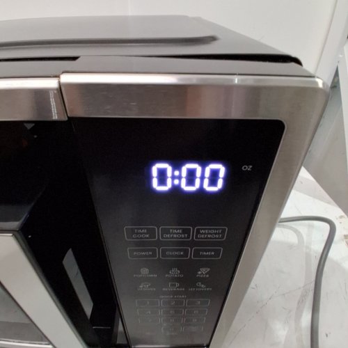CHEFMAN 10 POWER LEVELS ECO MODE CHILD SAFETY LOCK COUNTERTOP MICROWAVE - 1000W - 1.1 CU.FT - STAINLESS STEEL - (MODEL:RJ55-SS-11-CK-CA) image 2