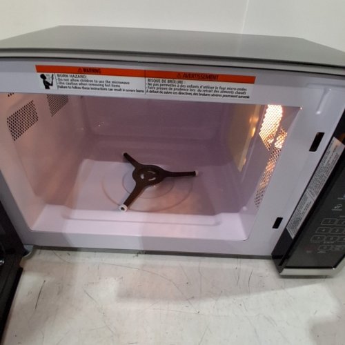 CHEFMAN 10 POWER LEVELS ECO MODE CHILD SAFETY LOCK COUNTERTOP MICROWAVE - 1000W - 1.1 CU.FT - STAINLESS STEEL - (MODEL:RJ55-SS-11-CK-CA) image 4
